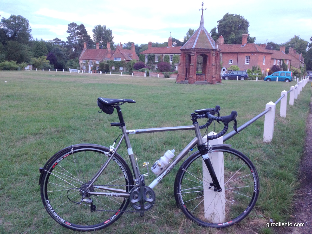 Stopping to take in the view on an evening ride in Heydon, Norfolk