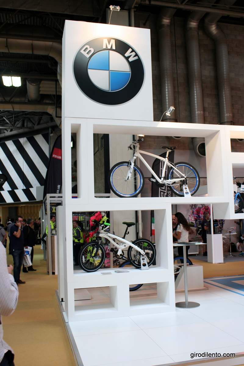 A big BMW bike stand - yes the car industry is watching