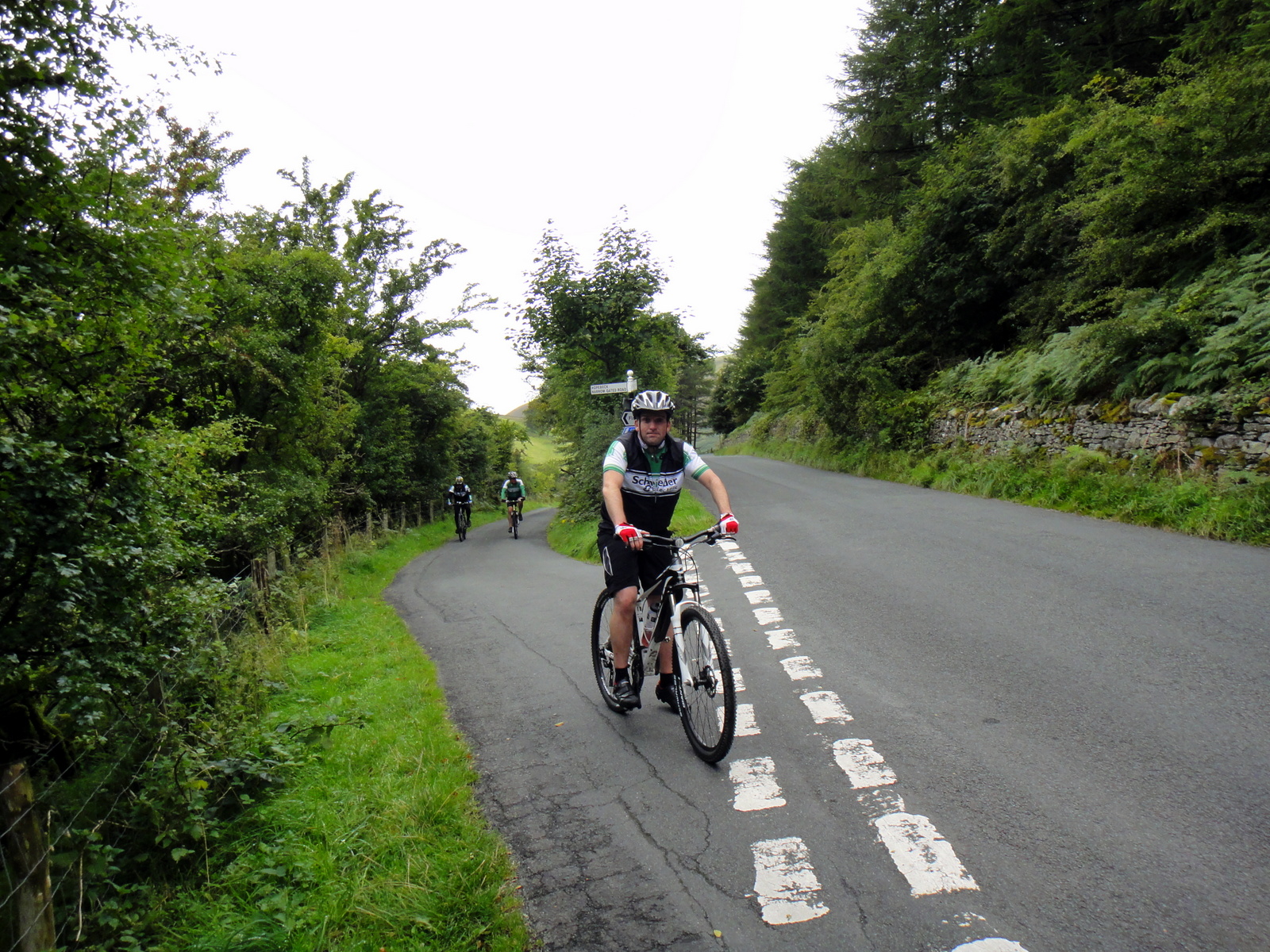 Dave at the top of the Winlatter Pass climb