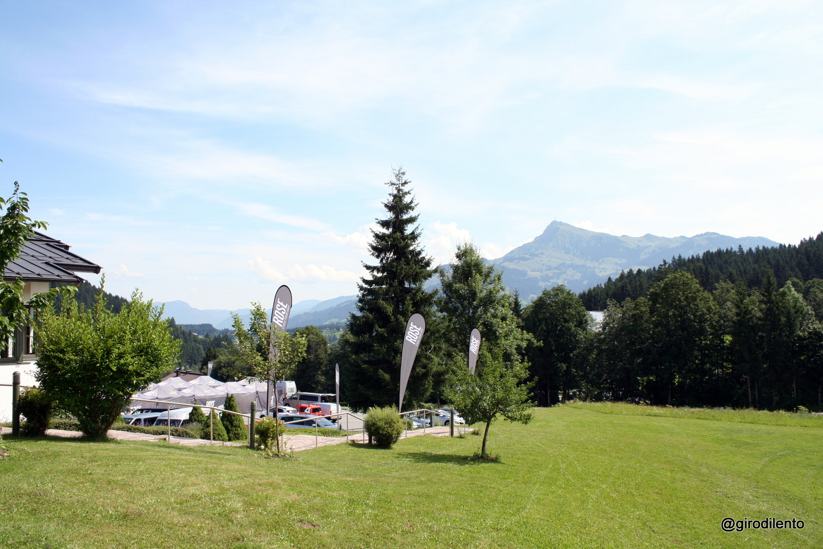 The view towards Kitzbüheler Horn from the hotel