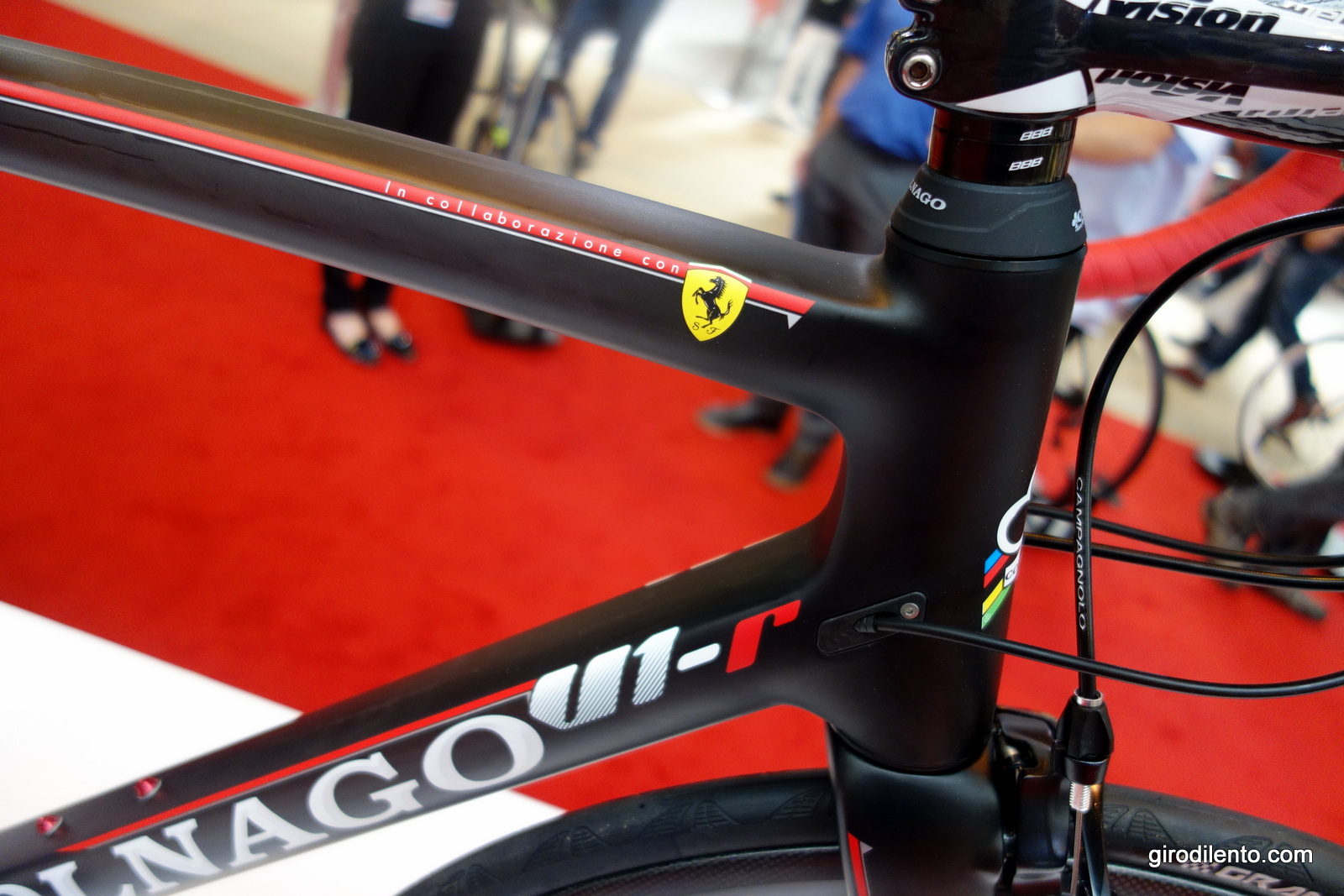Colnago were "working" their Ferrari friendship again.... but who can blame them - wouldn't you?