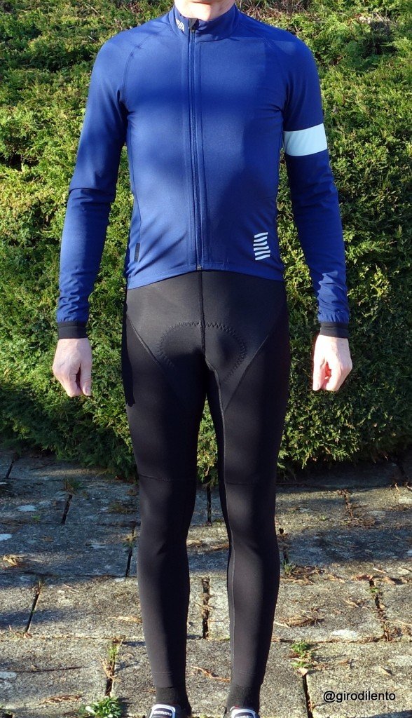 Front view, Pro Team Jacket and Bib Tights together